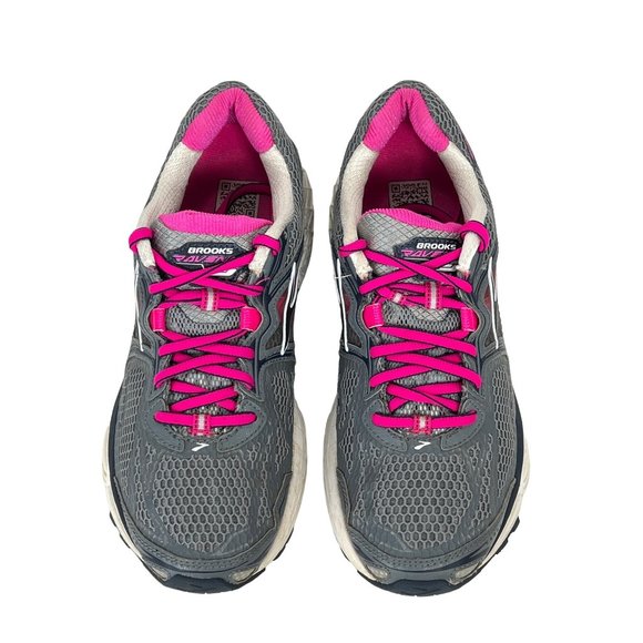 Brooks Ravenna 5 Womens 9M Pink Gray Mesh Running Athletic Shoes - Picture 2 of 12